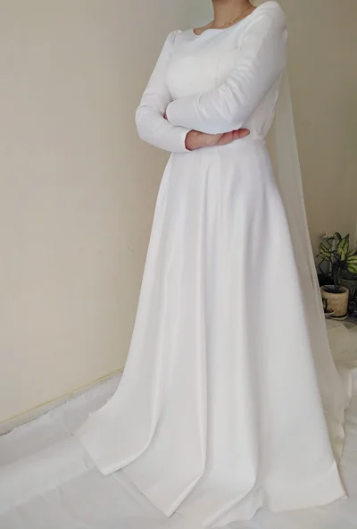 پیراهن عقد ساتن آمریکایی