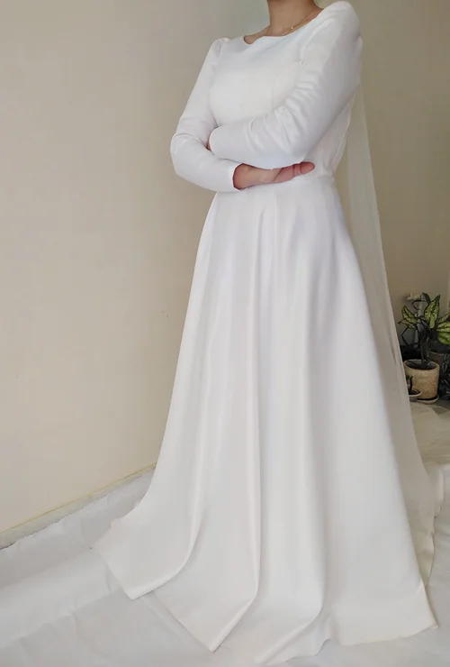 پیراهن عقد ساتن آمریکایی